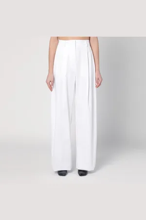 Thelatest Pantalone ampio Billie bianco