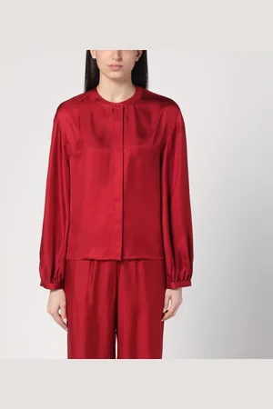 Loulou Studio Blusa rossa in seta