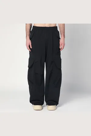 Entire Studios Pantalone cargo nero in cotone