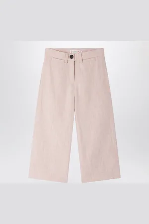 BONPOINT Pantalone Gersande rosa in misto lino