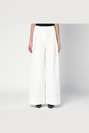 THE GARMENT Pantalone a palazzo bianco in cotone