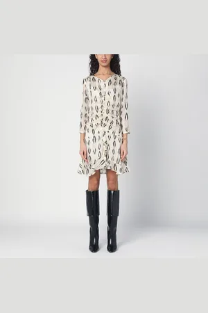 Isabel Marant Abito Octavia écru/ in seta