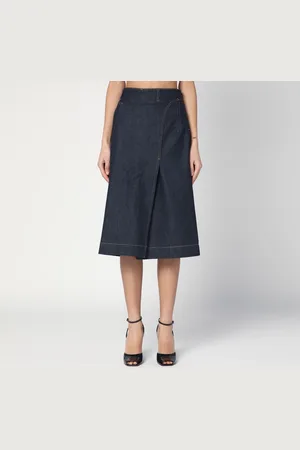 Victoria Beckham Gonna blu scura in denim