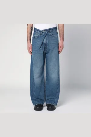 DARKPARK Jeans Ined asimmetrico ampio blu