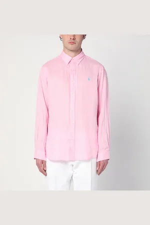 Ralph Lauren Camicia rosa in lino Custom-Fit