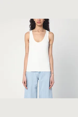 Calvin Klein Canotta avorio a costine
