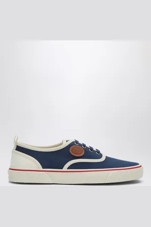 VALENTINO GARAVANI Sneaker Nojoke in canvas blu e bianca