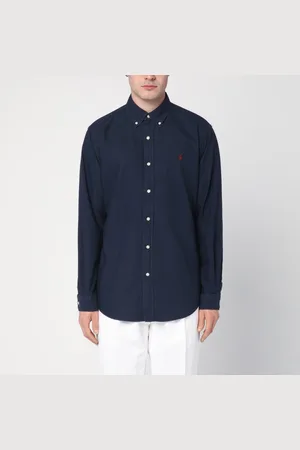 Ralph Lauren Camicia blu navy Oxford Custom-fit