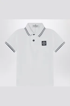 Stone Island Polo bianca in cotone