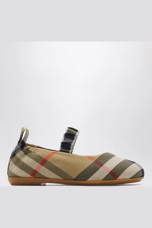 Burberry Ballerina in misto nylon motivo Check