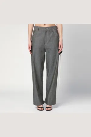 DARKPARK Pantalone Lisa grigio in cotone