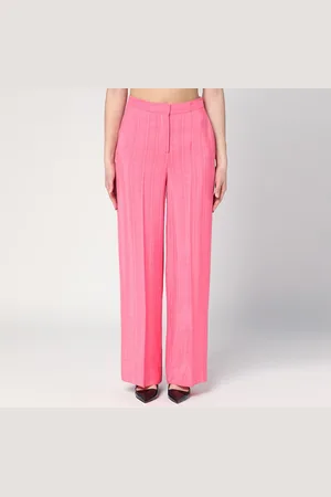 SEMICOUTURE Pantalone Marlee rosa in viscosa