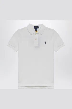 Ralph Lauren Polo bianca in cotone con logo