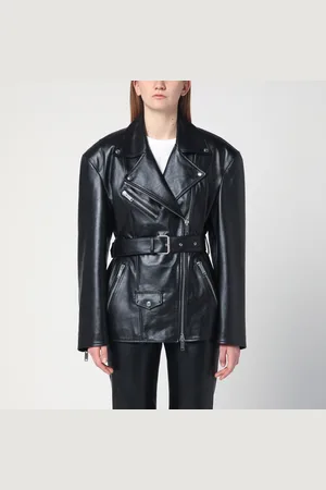 Halfboy Giacca con cintura nera in pelle