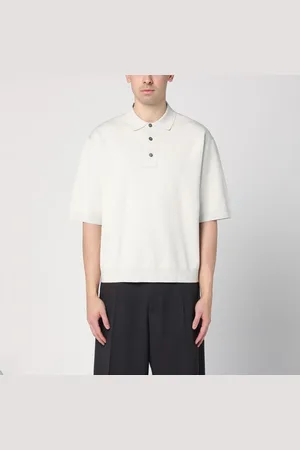 STUDIO NICHOLSON Polo a manica corta color ghiaccio
