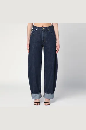 DARKPARK Jeans balloon Khris blu con risvolto