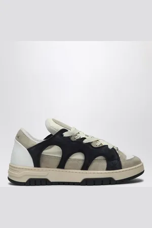 PAURA Sneaker Model 1 crema/blu navy in mesh e suede