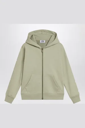 Golden Goose Felpa con zip salvia con stelle
