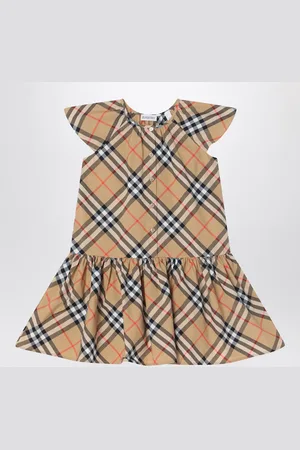 Burberry Abito in cotone motivo Check