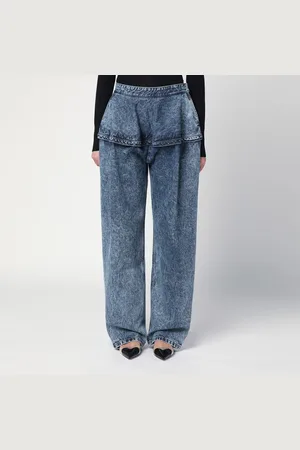 Alaïa Jeans Peplum in denim stonewashed