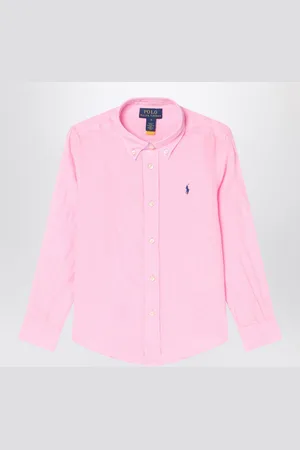 Ralph Lauren Camicia button-down rosa in lino