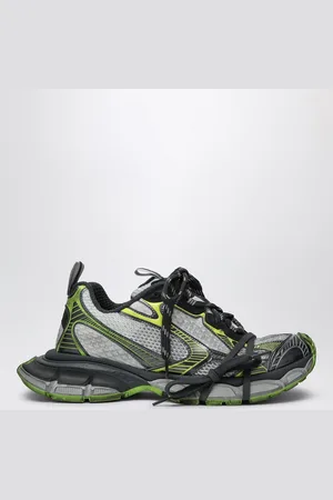 Balenciaga Sneaker 3XL bianca/grigia/verde in mesh e poliuretano