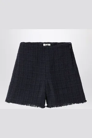 Il gufo Short blu in tweed