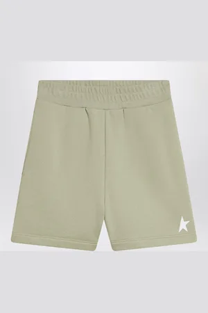Golden Goose Short salvia in misto cotone