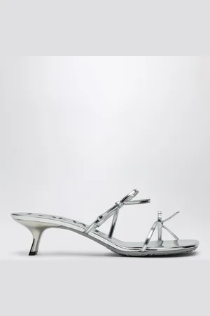Loewe Sandalo Petal argento metallizzato