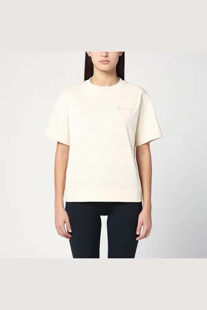 Moncler T-shirt avorio in cotone