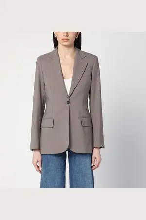 ERIKA CAVALLINI Giacca monopetto color taupe