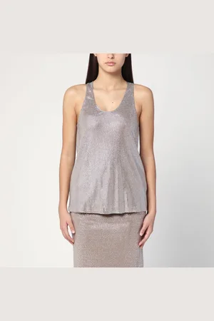 GIUSEPPE DI MORABITO Canotta con strass argento