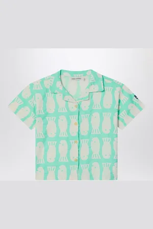 Bobo Choses Camicia Lucky Fish verde acqua