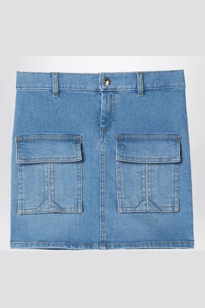Chloé Mini gonna blu in denim