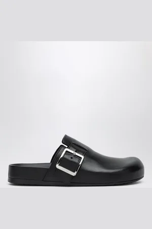 Loewe Sabot Ease Buckle nero in pelle