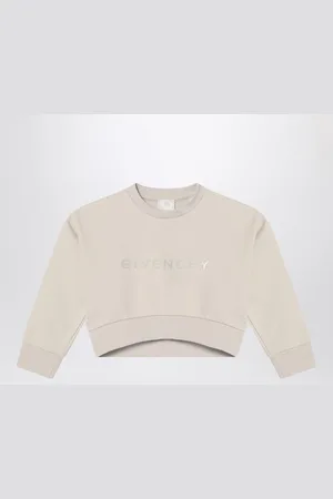 Givenchy Felpa cropped color crema con logo