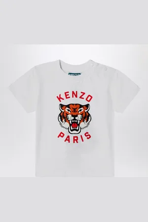 Kenzo T-shirt bianca con stampa logo