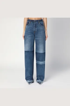 Gucci Jeans ampio bicolore con trattamento stone-washed