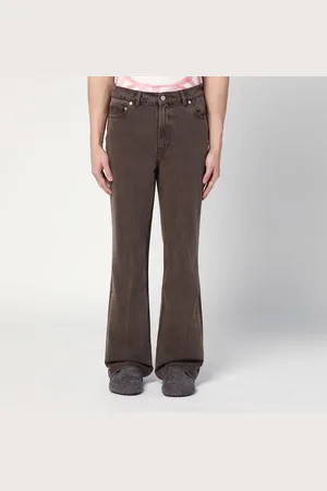 OUR LEGACY Pantaloni marroni slavati in denim