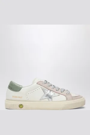 Golden Goose Sneaker bassa May bianca/rosa/verde oliva