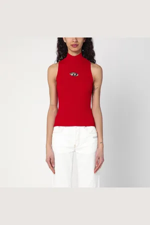 Diesel Top cropped M-Onervax rossa