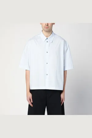 STUDIO NICHOLSON Camicia azzurra in cotone organico