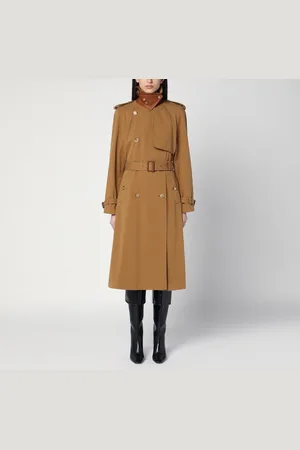 Chloé Trench lungo idrorepellente in gabardine di cotone