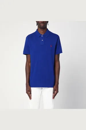 Ralph Lauren Polo blu elettrico Custom Slim-Fit