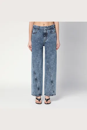 Alaïa Jeans ritorti in denim stonewashed