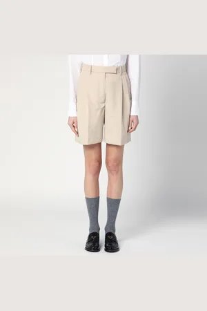 Thom Browne Bermuda color kaki in misto cotone