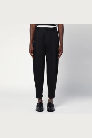 Dolce & Gabbana Pantaloni doppia pinces neri in cotone