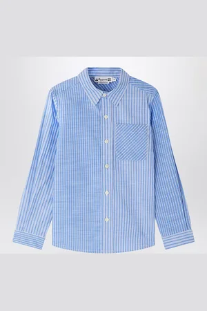BONPOINT Camicia Tango azzurra a righe