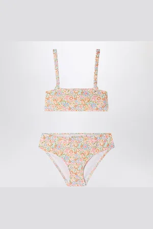 BONPOINT Costume da bagno con scrunchie Eyma con stampa liberty