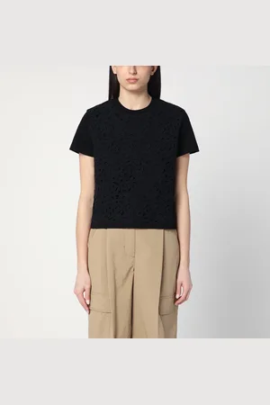 Moncler T-shirt nera in cotone
